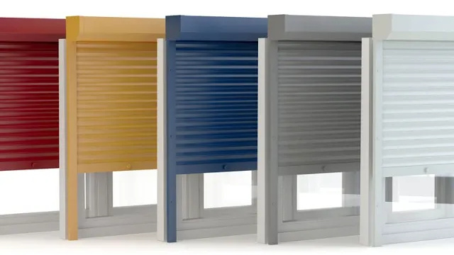 Knall roller shutters colours